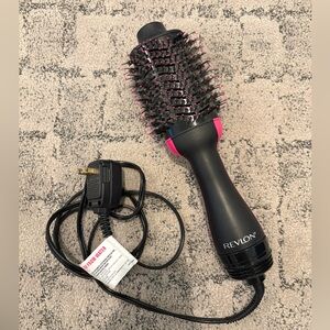 Revlon Black and Pink Round Hot Air Styling Brush